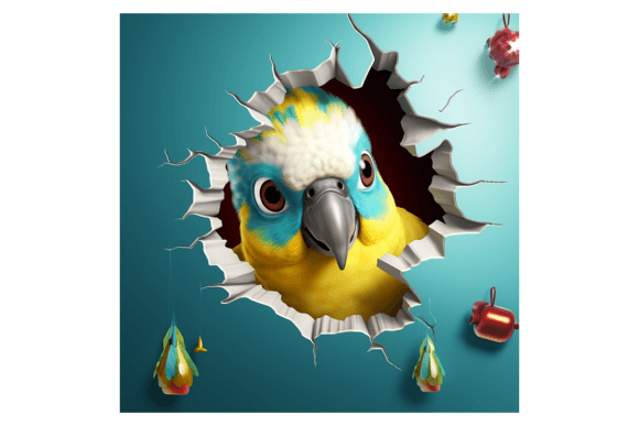Christmas Budgeriar Broken Wall 3: Festive Illustrations