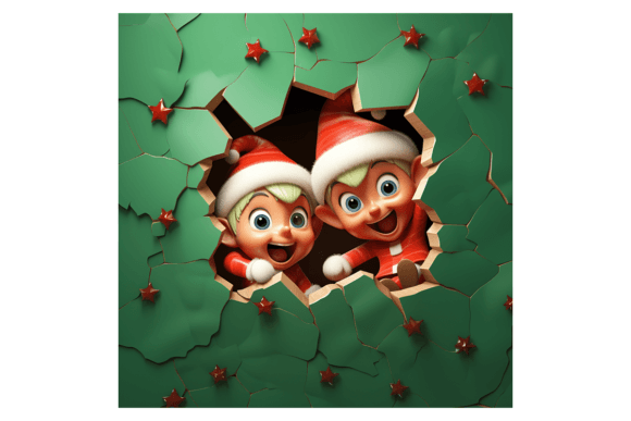 Christmas Elves Broken Wall 1: A Seller's Review of Illustrations