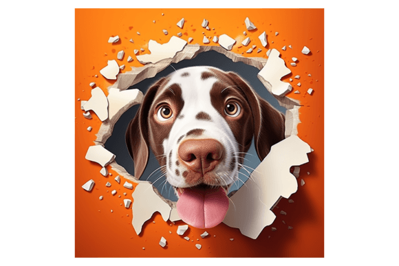 Christmas English Pointer Broken Wall 3: Festive Illustrations