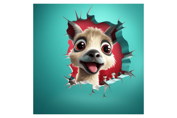Christmas Llama Broken Wall 3: Fresh Illustrations