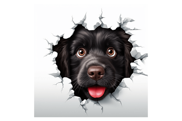 Christmas Newfoundland Dog Broken Wall 2 Review