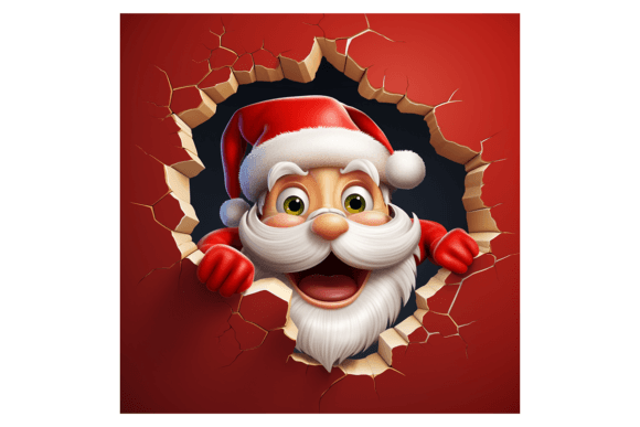 Christmas Santa Claus Broken Wall 2: Illustrations Review