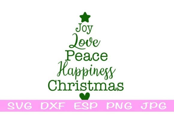 Christmas Word Tree SVG: Fresh Illustrations