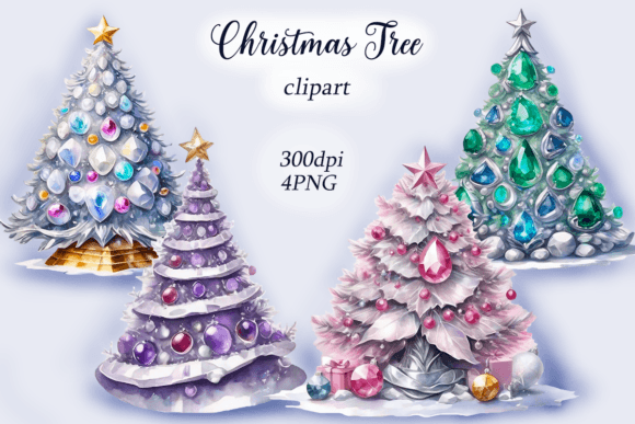 Fantastic Watercolor Christmas Tree: Top Illustrations