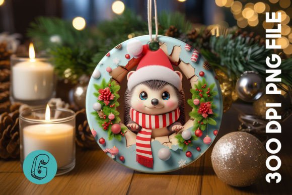 Review: Hedgehog Christmas Ornament Front 14 for Holiday Projects