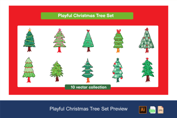 Review: Playful Christmas Tree Set for Holiday Embroidery