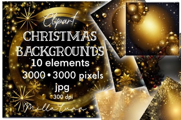 Reviewing Christmas Card & Background Illustrations