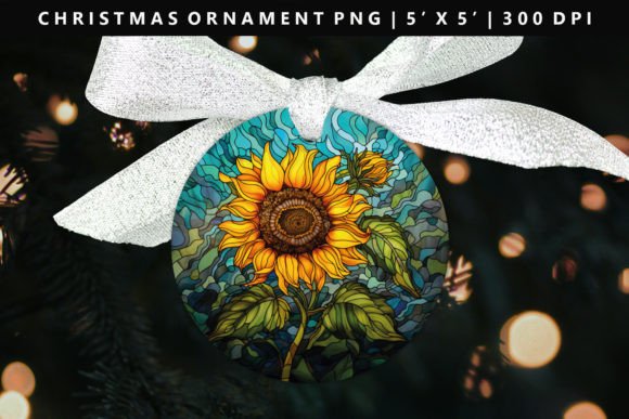 Sunflower Christmas Ornament: Fresh Illustrations