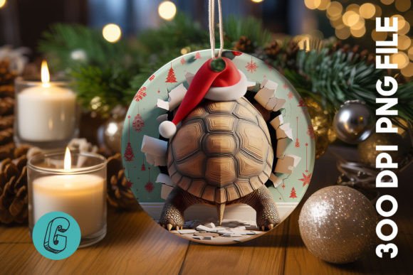 Turtle Christmas Ornament PNG Back 17 Review