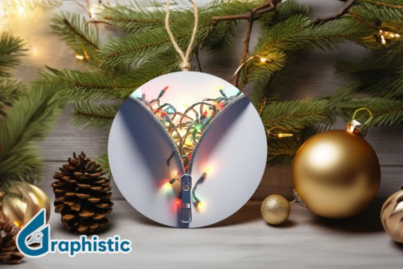 Unzipped 3D Christmas Ornament PNG 03 Review for Illustrations