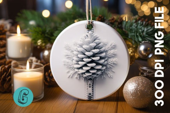 Unzipped Christmas Ornament PNG 05: Fresh Illustrations