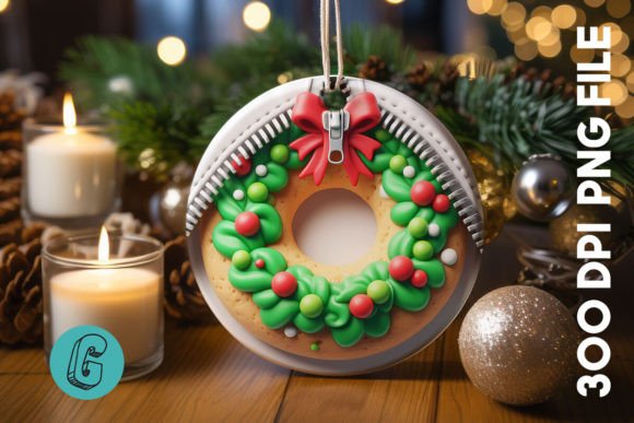 Unzipped Christmas Ornament PNG 08: Festive Illustrations