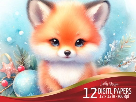 Watercolor Baby Fox at Christmas: A Designer's Review